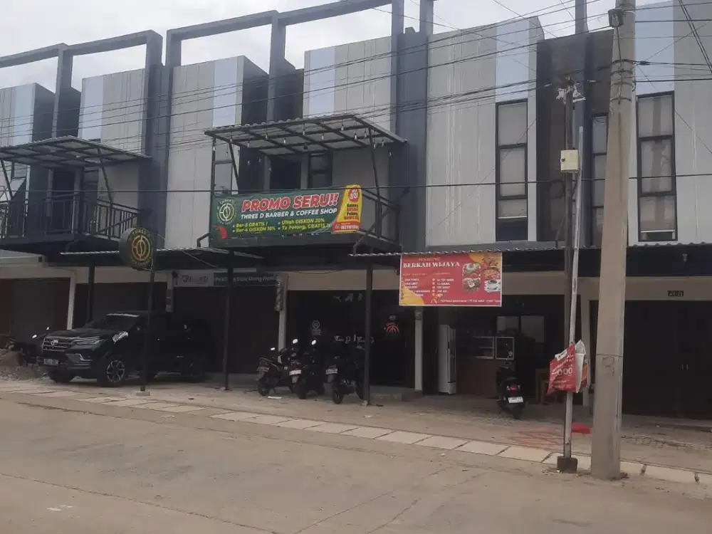Ruko mewah 2 lantai di jalan utama Puri Harmoni Pasirmukti