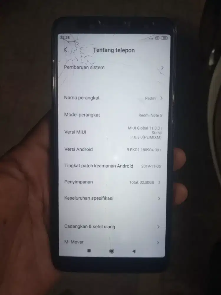 Redmi note 5 Ram3/32
