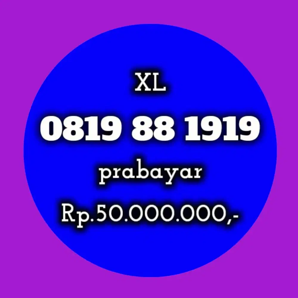 NOMOR CANTIK XL 1919