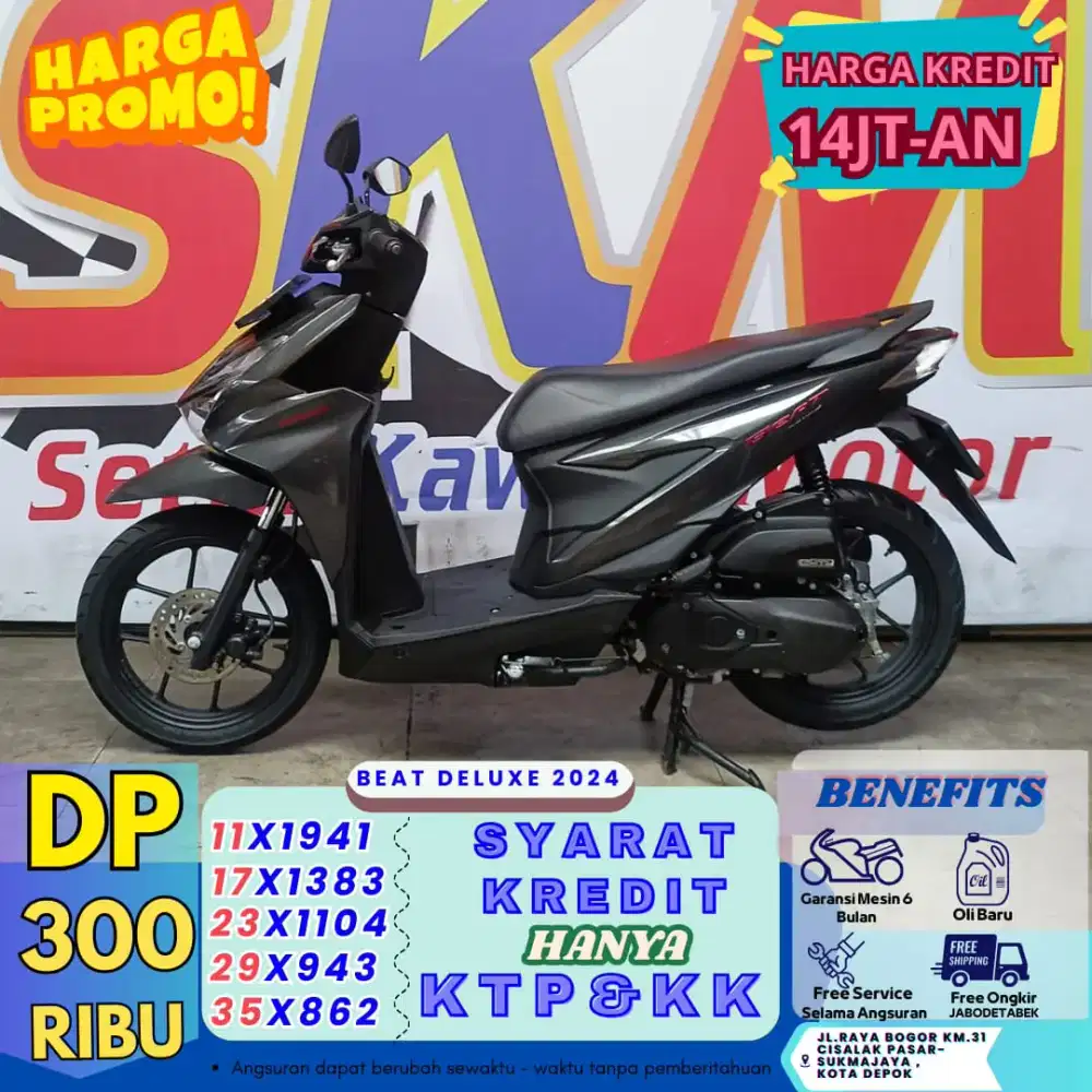 ( beat tahun 2024 DP:300 syarat kk dan KTP cash credit