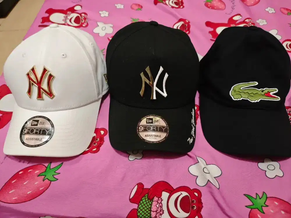 Topi new era dan topi Lacoste