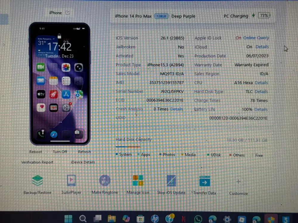 iPhone 14 Pro Max 128gb DIGIMAP (ID/A) Minus
