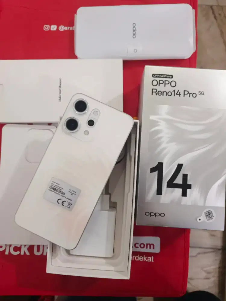 Oppo Reno 14 Pro 5G 12GB/512GB Fullset Like New garansi panjang