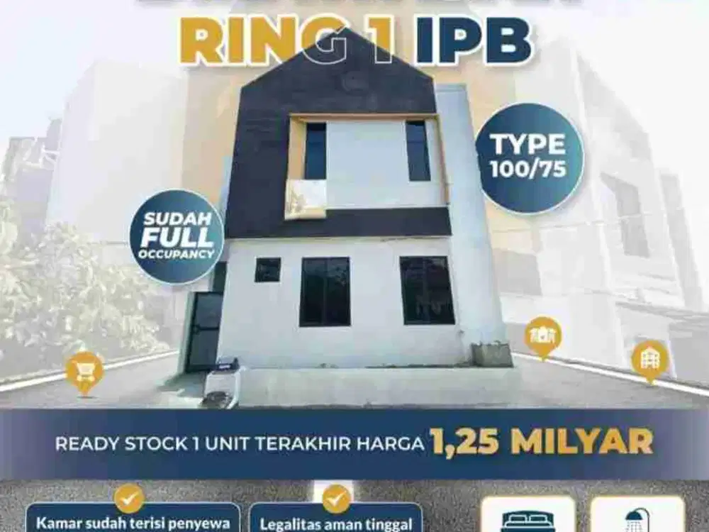 RUKOST 6 kamar FULL PENYEWA RING 1 IPB,BOGOR