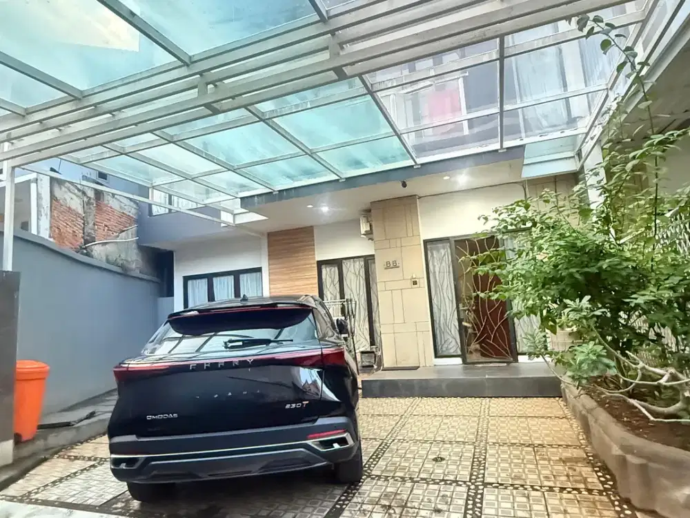 RUMAH SECOND HOOK MINIMALIS MODERN DALAM CLUSTER DI PONDOK GEDE,BEKASI