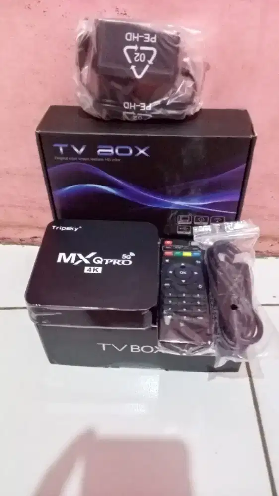 ANDROID TV BOX MQX TRIPSKY ORIGINAL RAM 16/256GB BISA SIARAN TV LOKAL