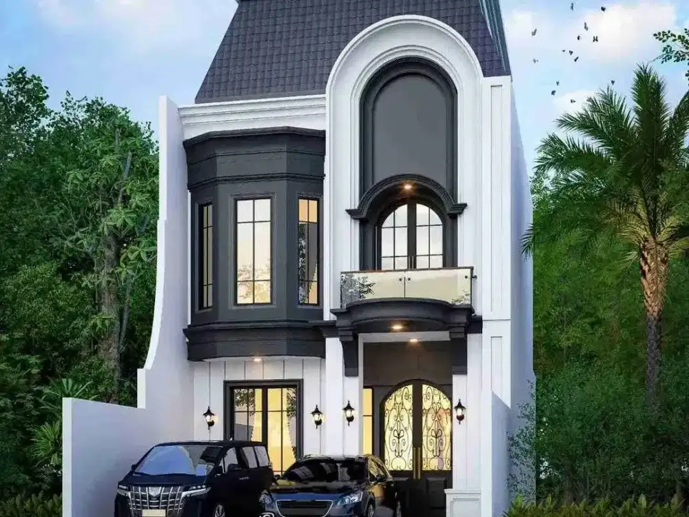 Hanya 1 unit Rumah bergaya American Classic di Jagakarsa Jakarta Selatan.