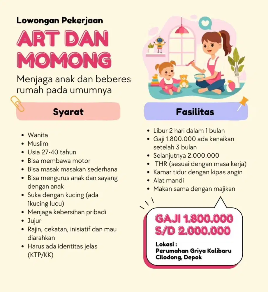 Lowongan Art & Momong