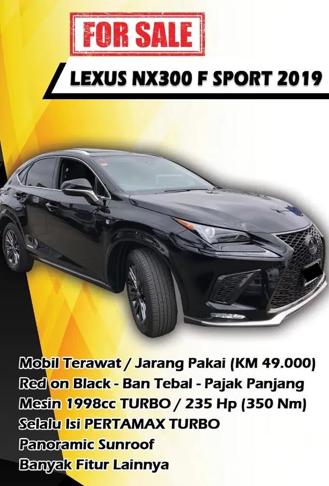 LEXUS NX300 F SPORT 2019