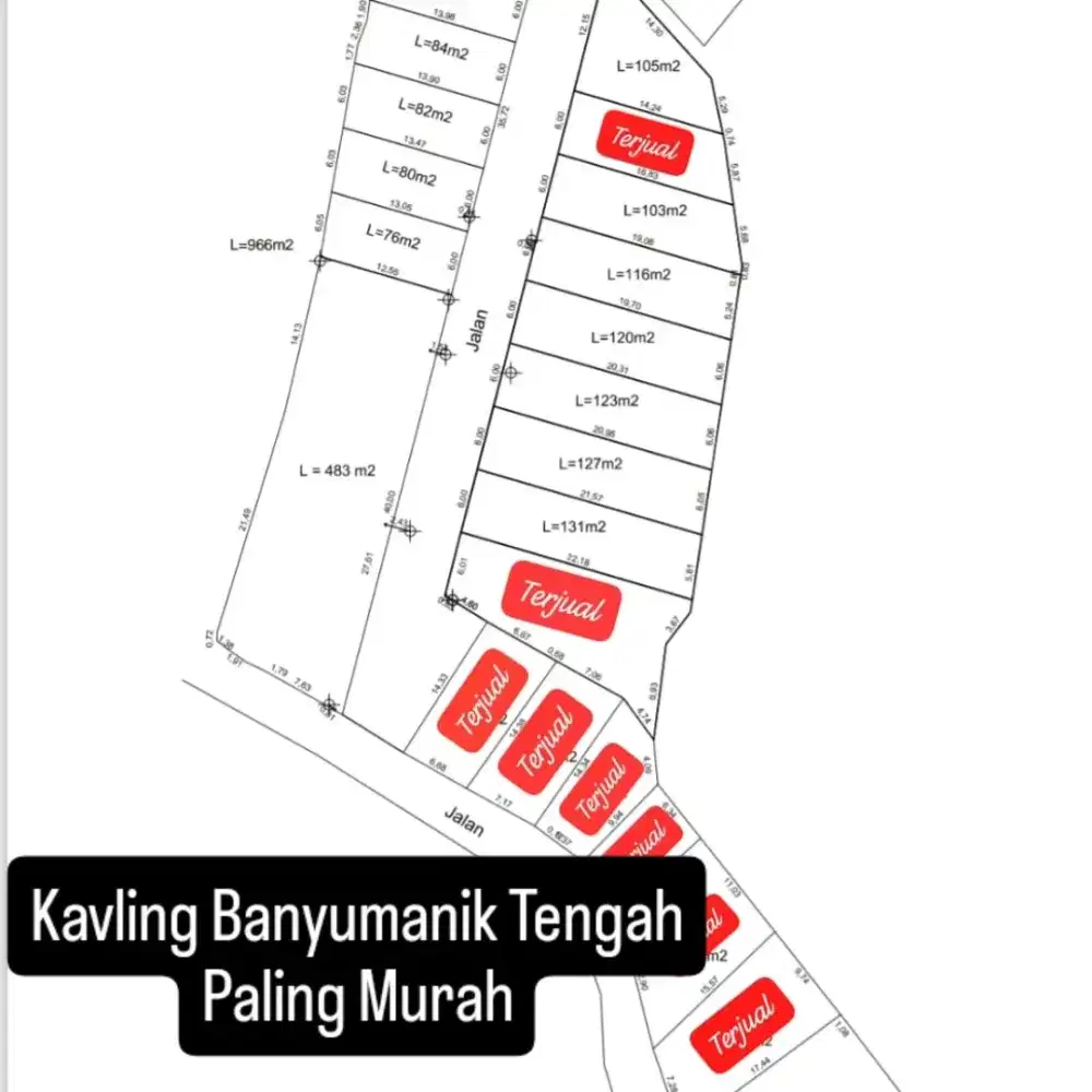 KAVLING TERMURAH di Pusat Banyumanik Karangrejo