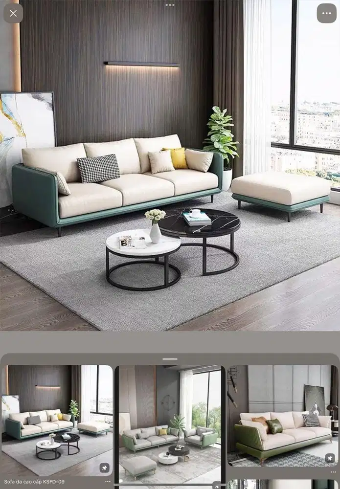 Meja tamu sofa ruangan