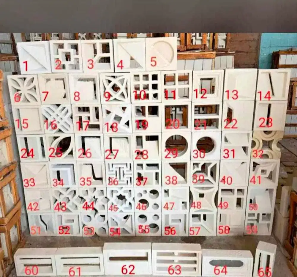 Pagar roster estetik, roster minimalis