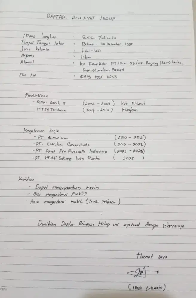 Butuh banget kerjaan