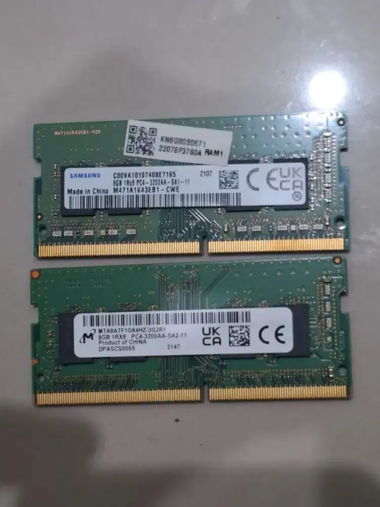 Ram laptop 8gb ddr4 seken cabutan normal