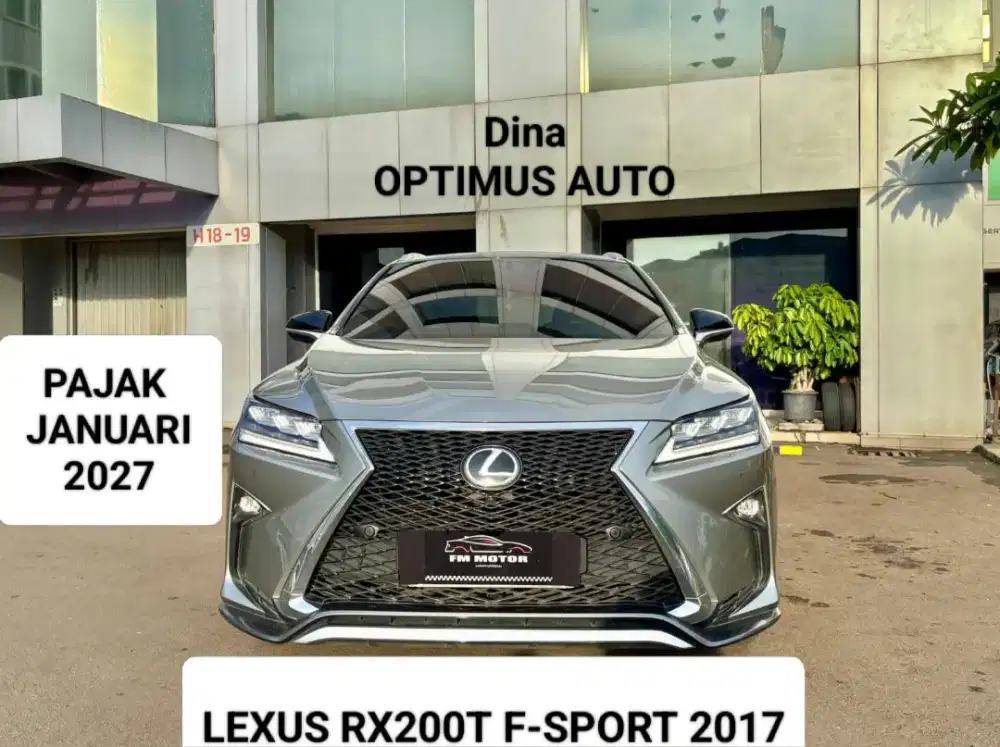 Lexus RX200T F-Sport 2017 AT, KM 39Ribu, Pajak JANUARI 2027