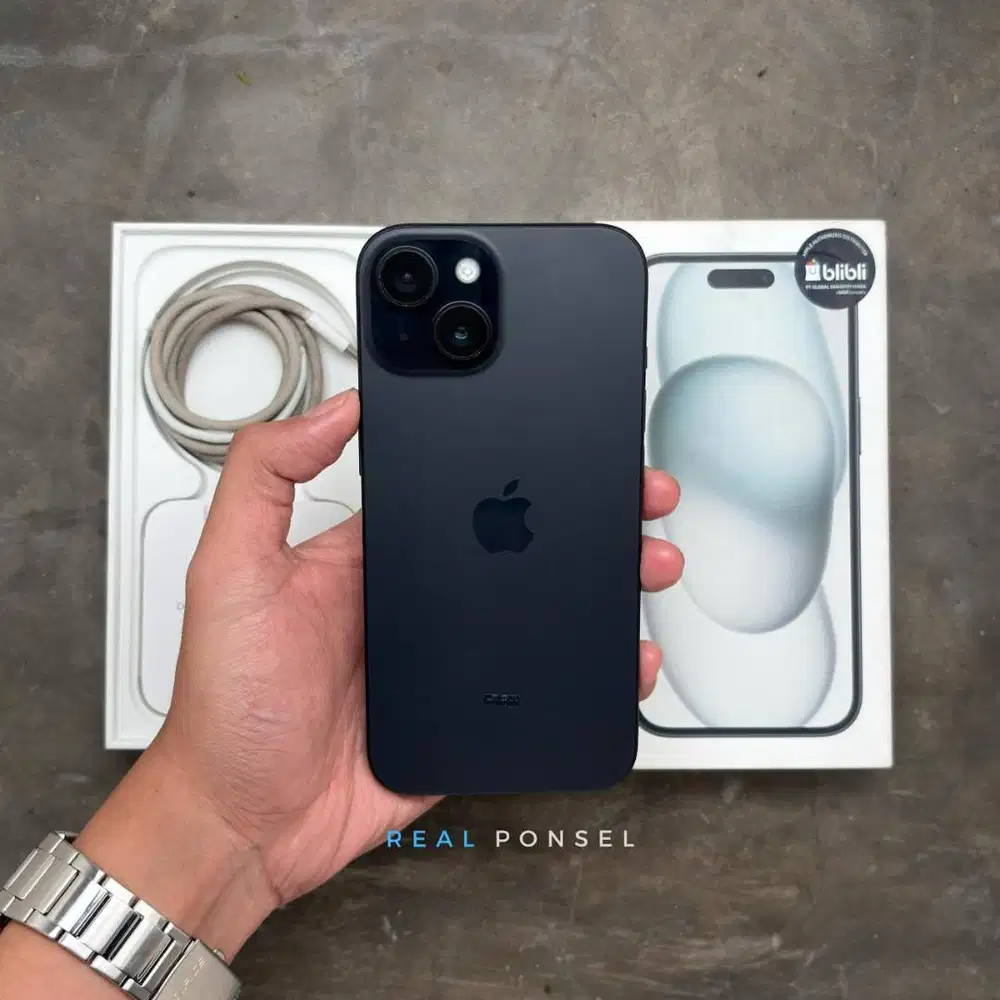 iPhone 15 128 iBox Garansi Juli 2026