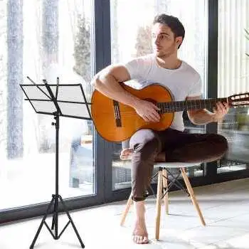 Stand Partitur Sheet Musik Lipat Portabel