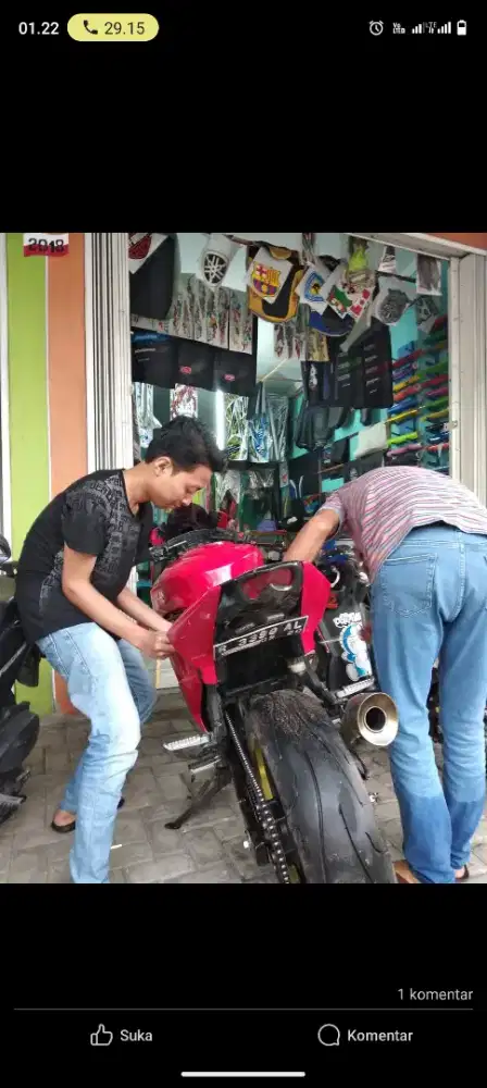 Arm velg+ban bekas ninja 250