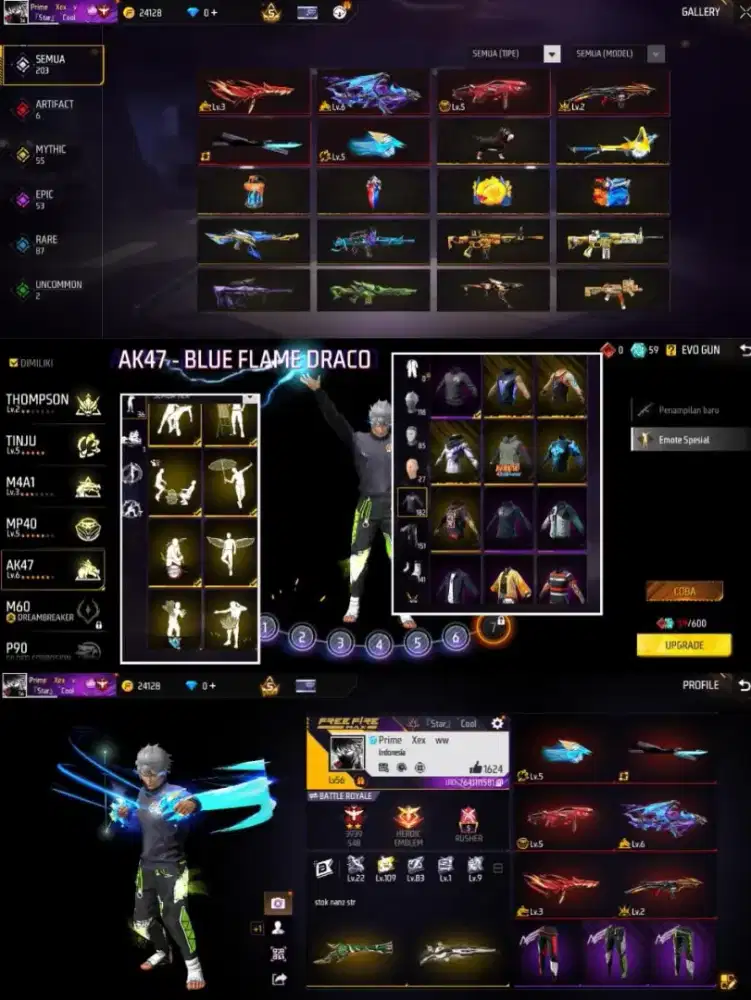 jual akun free fire aman dan terpercaya