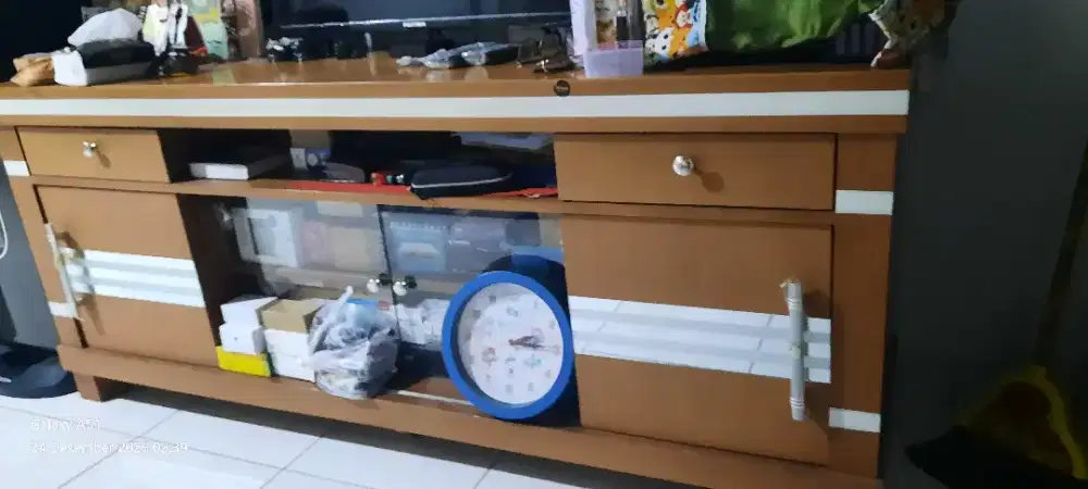 BUFFET MEJA KAYU RAK TV