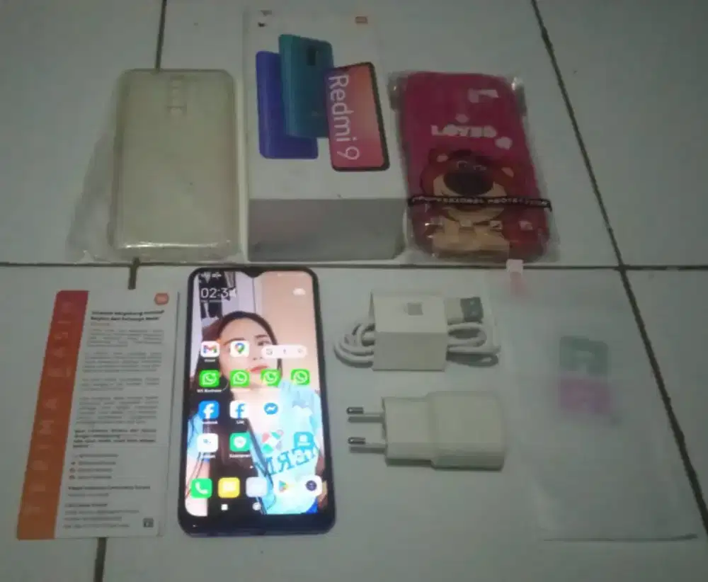 Redmi 9 ( 2023 )
Ram 5gb (4gb+1gb) Rom 64gb Violet Purple Fulset