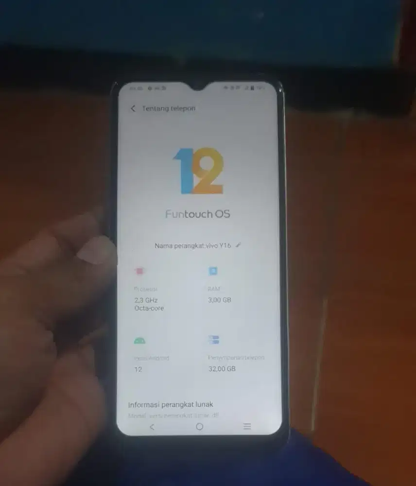 Vivo y16, ram 3/32 .norjay