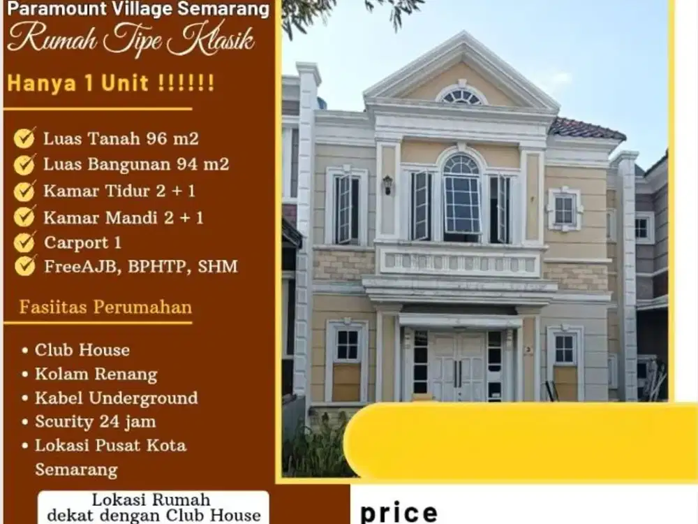 Paramount Village Semarang Hanya 1 Unit