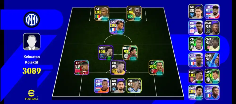 Akun efootball legend Pele