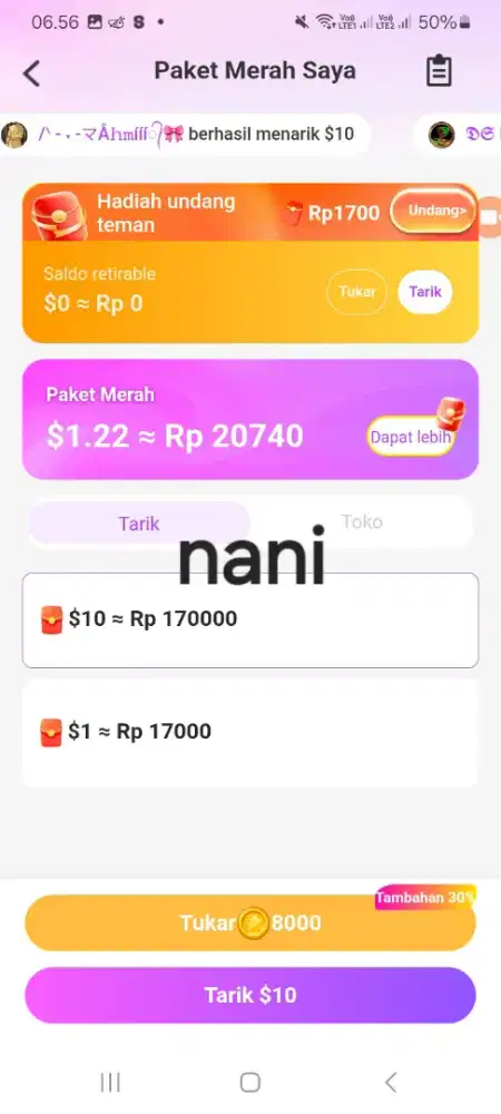 Butuh orang buat download dan daftar 2 aplikasi hp