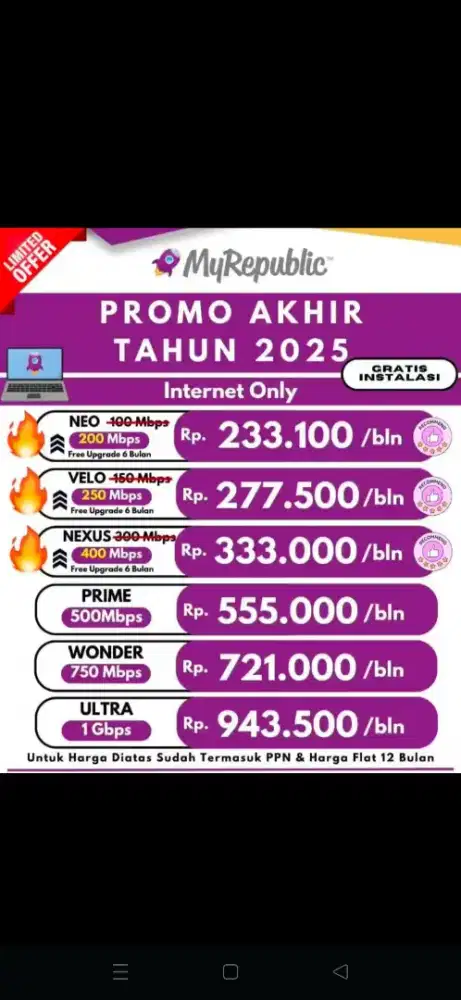 Promo WiFi myrepublic Mampang Prapatan Jakarta Selatan