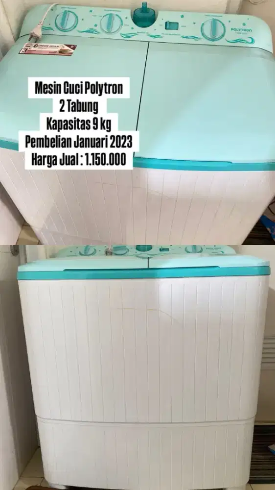 Jual Mesin Cuci Karna Mau Pindah