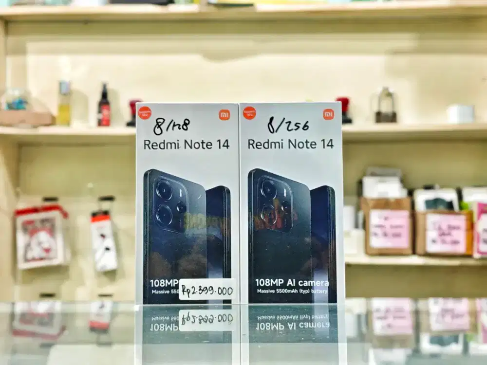 REDMI NOTE 14 8/256 NEW SEGEL PROMO TERMURAH GARANSI RESMI 15 BULAN