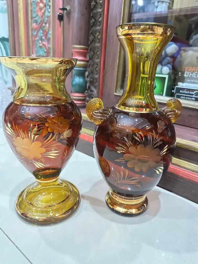 Kristal Bohemia Coklat 2 Guci