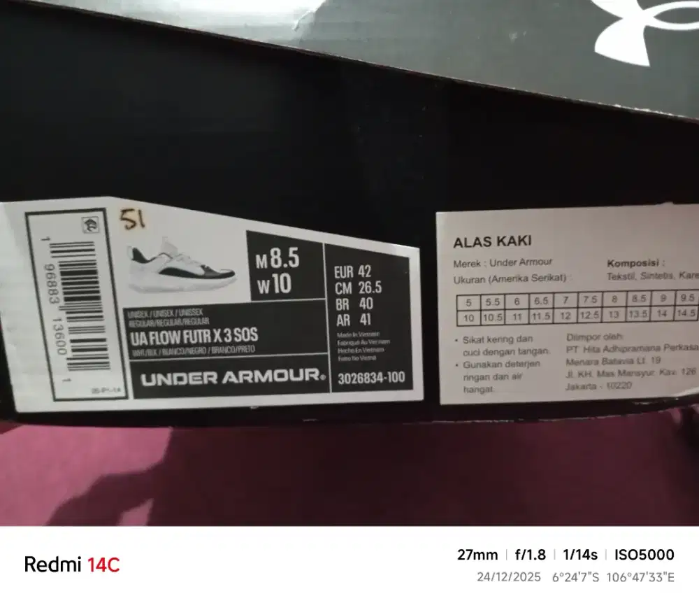 Under armour low futr x3 sos