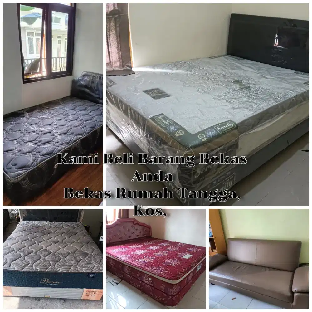Kami Terima lagi Springbed, Kasur busa, Lemari, Bufet, Sofa bekas anda