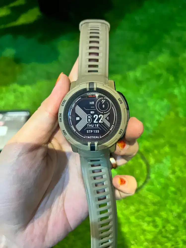 Garmin instinct 2 solar tactical coklat fulset