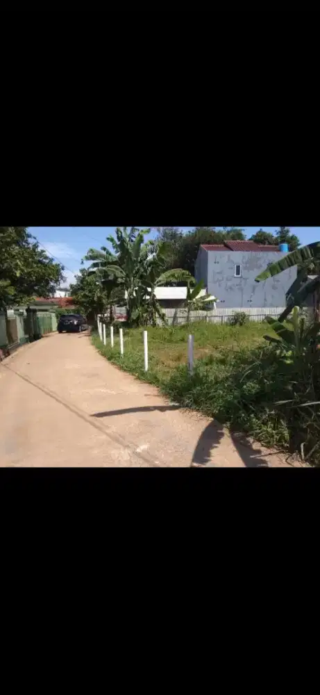 Tanah dijual 405m²(2.4jt)dekat stasiun Pondok Rajeg Cibinong Bogor