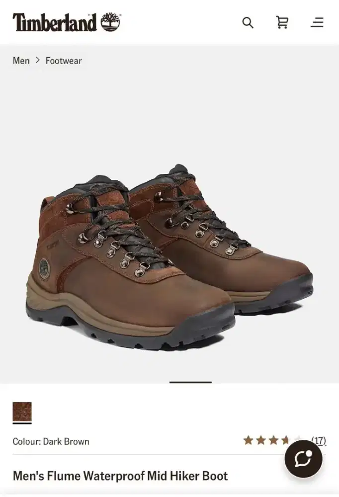 Sepatu timberland Flume mid steel