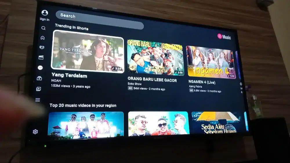 Jual tv led sharp aquos digital 40 bonus setbox android