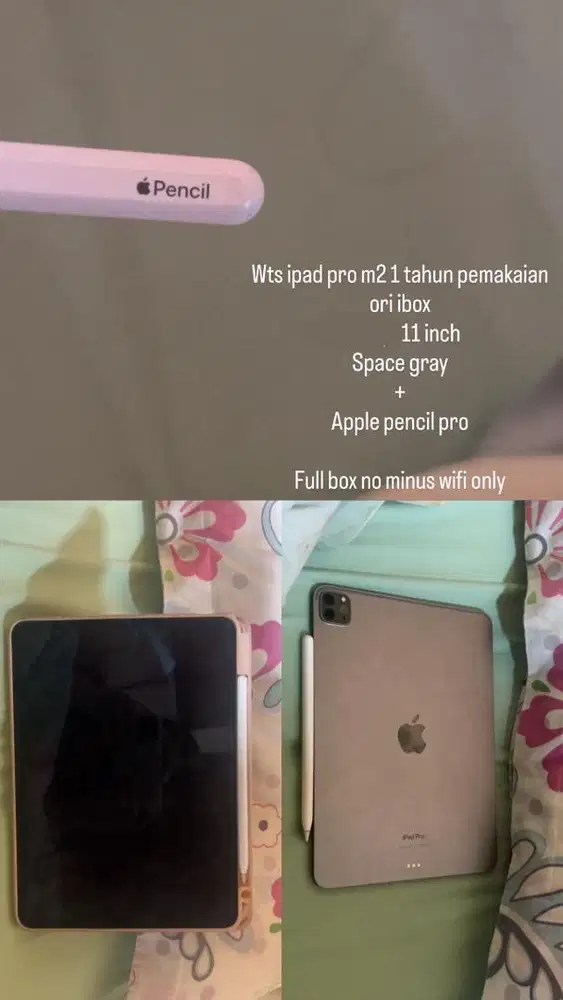Wts ipad pro m2 + apple pencil pro