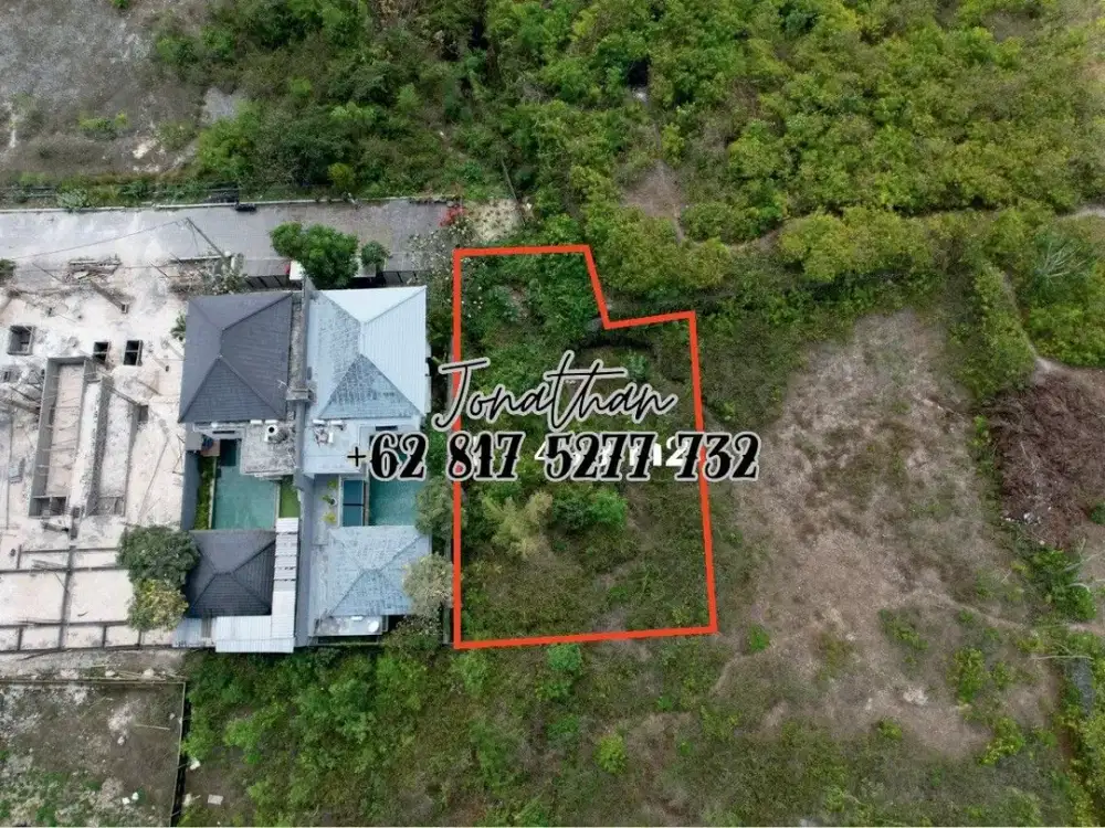 Tanah View Laut dan Bandara 4,99 Are di Area GWK Jimbaran SHGB Bisa SHM