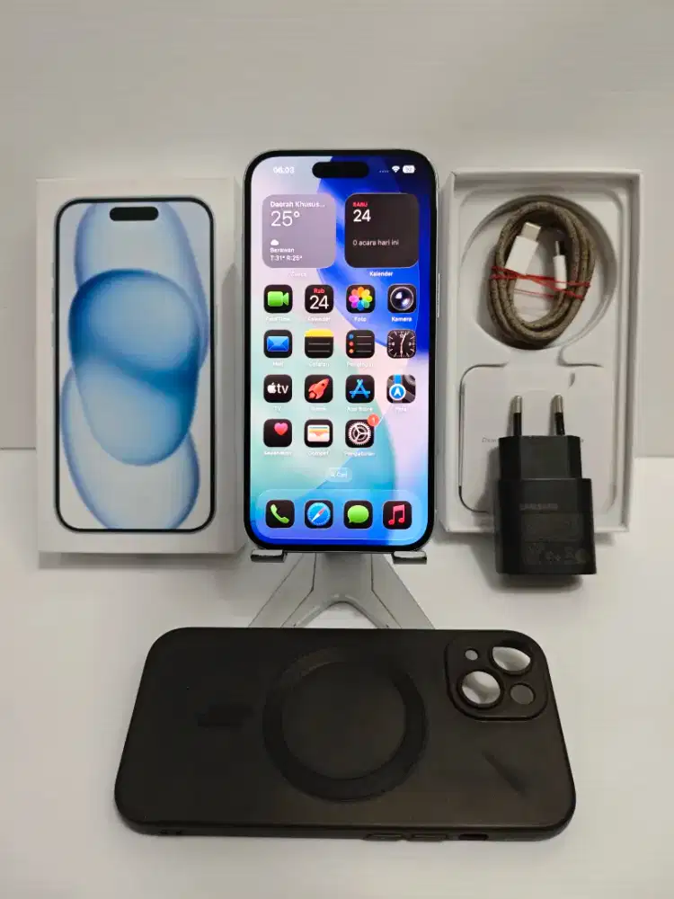 Ip 15 256 Gb Digimap resmi Likenew 98% Garansi 28 Mart 2026 bisa TT/BT