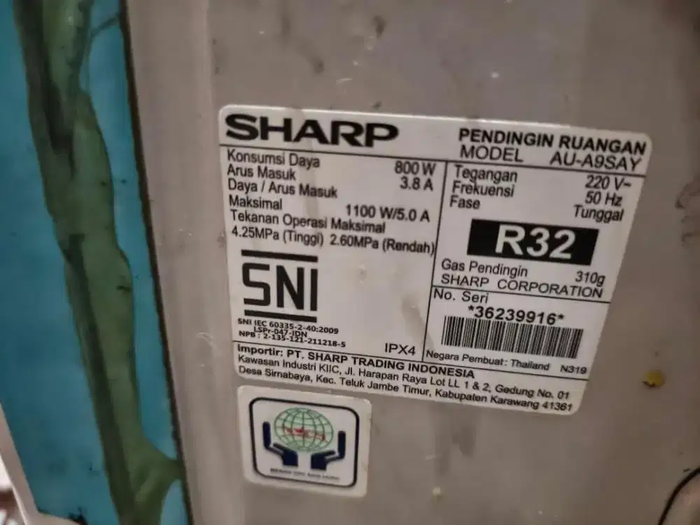 DIJUAL SHARP 1 PK MURAH