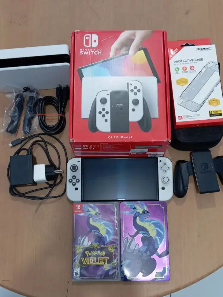 Nintendo Switch OLED White OFW Fullset Original (Second)