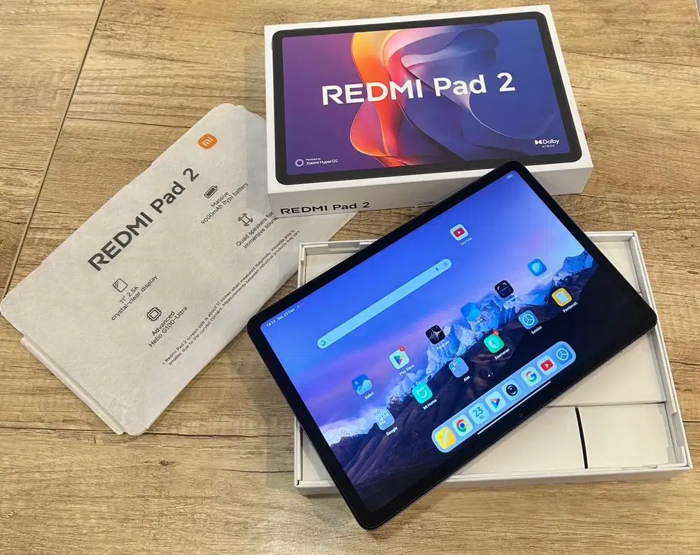 Tablet Redmi Pad 2 4/128GB Fullset Mulus Garansi Panjang