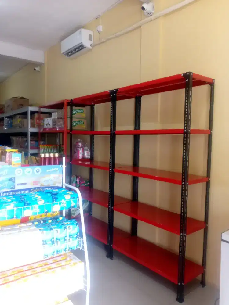 Rak siku besi & rak minimarket