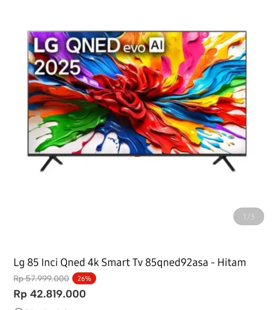 LG SMART TV QNED 86 INCI
