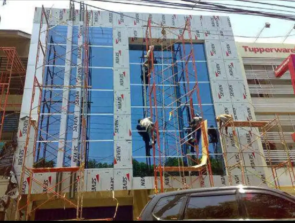 Custom Facade. ACP. Fasad Curtain Wall. Branding Lettersign. Cladding