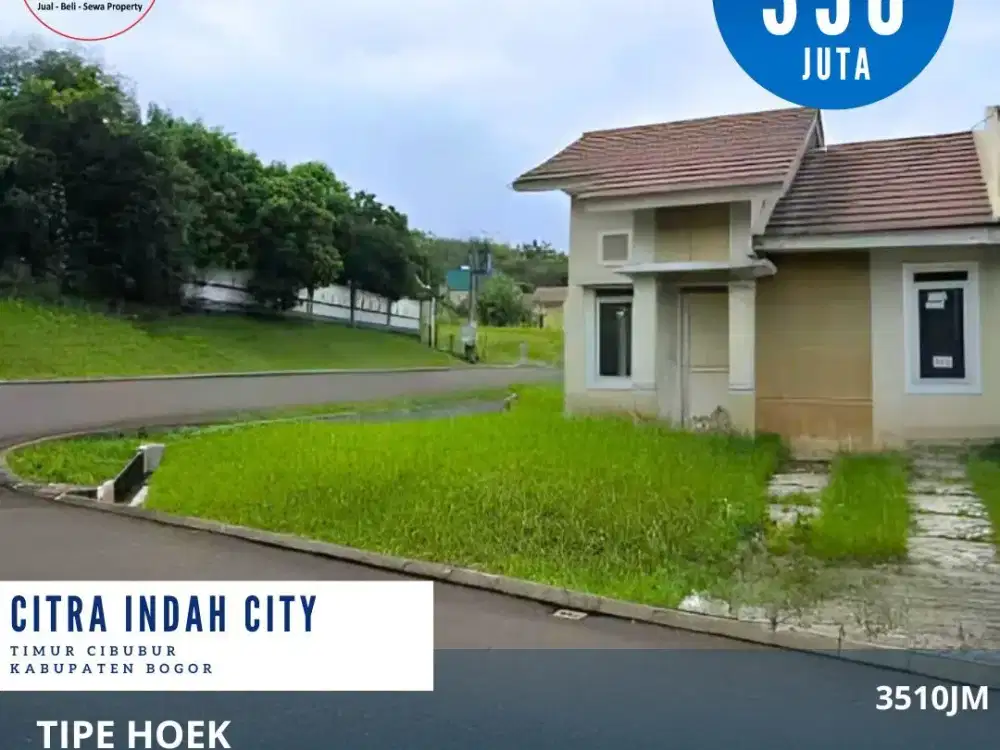 Dijual rumah hook dicitra indah city cileungsi jonggol bogor rumah siap dipoles