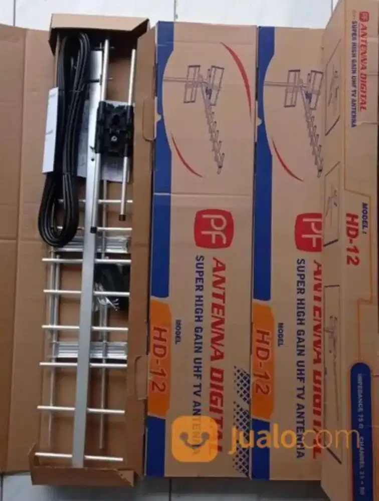 Antenna tv digital hd 12 ux modrlnya ples pasang